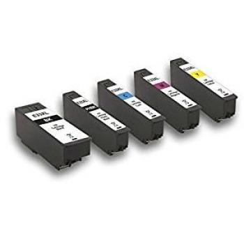 Pack de Tinta Multicolor 5 Piezas (Negro, Cian, Magenta, Amarillo) Compatible con Epson No. 33XL