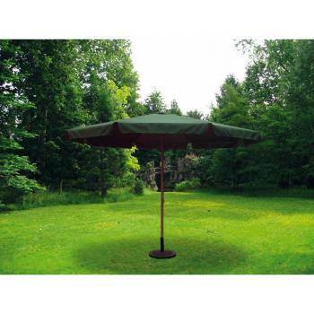 sol-jardin Sombrilla Parasol 3,5 Metros diámetro Tubo 48mm de Aluminio y Tela de Poliester Color Verde