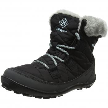 Columbia Youth Minx Shorty Omni-Heat Waterproof, Botas de Nieve para Niñas, Negro