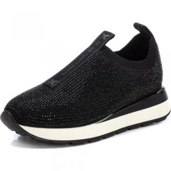 Zapatillas Negras Xti para Mujer, Talla 40, Modelo Casual sin Plataforma
