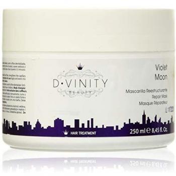 D.VINITY Violet Moon – Mascarilla Pelo Reestructurante, Cabellos Dañados, Nutre y Repara, Fortalece la Estructura Capilar, Babasú, Vitaminas A, B y C