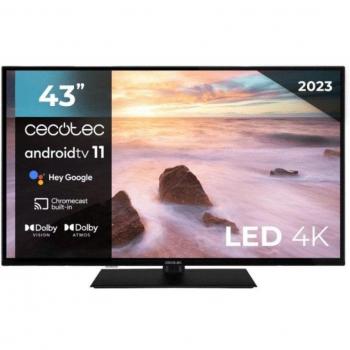 Cecotec A2 Series ALU20043Z 43 LED UltraHD 4K HDR10 Smart TV AndroidTV 11 Peana Central Negro