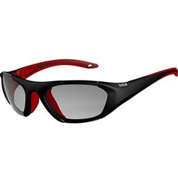 bollé Field Gafas, Unisex Adulto, Negro/Rojo, L