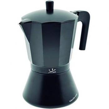 Jata Hogar Cafetera Italiana Full Induction, Aluminio, Negro, 14.5x12x20.3 cm