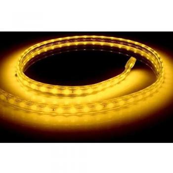 Tira LED Regulable 220V AC 60 LED/m Naranja IP65 a Medida Ancho 14mm Corte cada 100 cm