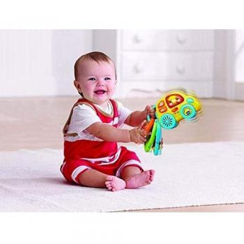 VTech-80-150622 Sonajero electrónico para el bebé, Llavero rueditas.