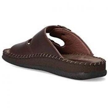 WALK&FLY Sandalia Piel cómoda Hombre WAL 13190 Marron - 42, Marron