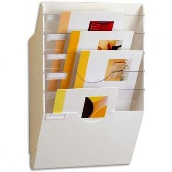 CEP CepExpo - Clasificador mural, 6 compartimentos, color blanco