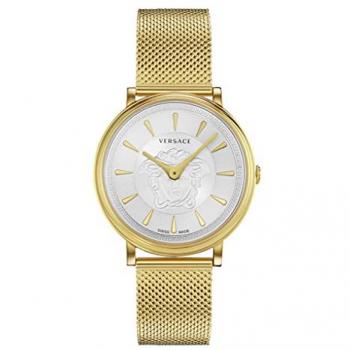 Versace Gold Medusa V Circle Yellow Women's Watch - One Size