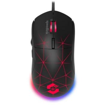 Ratón Gaming Speedlink CORAX USB, 5 Botones, RGB, 3200 dpi, Cableado, Negro