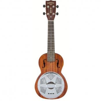 Gretsch G9112 Resonator Acoustic Ukulele, Biscuit Cone, Honey Mahogany Stain