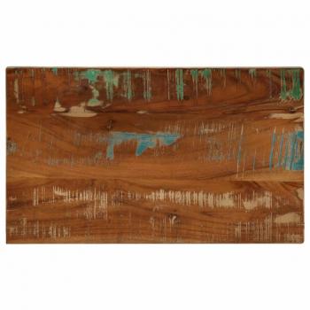 Tabla rectangular de madera maciza reciclada 60x40x3,8 cm color marrón