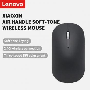 Ratón Inalámbrico Silencioso Lenovo Xiaoxin Air, DPI Ajustable en 4 Niveles, Batería de Larga Duración, Portátil para Oficina