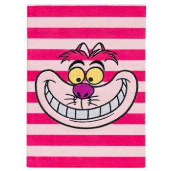Cuaderno A5 Premium Disney Alicia en el País de las Maravillas con Gato Cheshire - Tapa Dura, Cubierta de Felpa, 192 Páginas y Marcapáginas