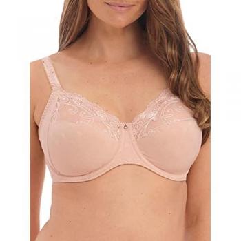 Fantasie Jocelyn Side Support Bra Natural Beige, Women's Underwire Full Cup, Size 30DD, Nylon, Sheer Coverage