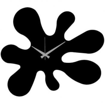 Reloj de Pared Epikasa Color Negro de Metal 50x0,15x43 cm