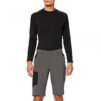 Columbia Triple Canyon S Pantalón Corto con Protección Solar 50, Hombre, Grill, Black, 40