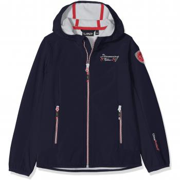 CMP Softshell Chaqueta, Niñas, Negro y Azul, 116