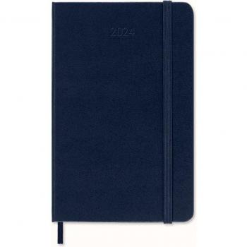Agenda Moleskine 12 meses día/pág 2024 tapa dura pocket marino