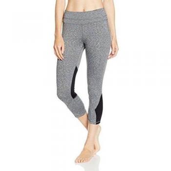 Intimuse intimuse Damen Yoga 3/4 Capri Leggings tight, Leggings de deporte Mujer, Gris