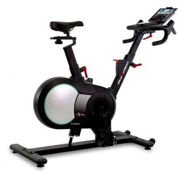 Bicicleta Indoor BH Fitness Lyon Climber H9117 con Volante de Inercia de 20kg, Sistema de Inclinación, Bluetooth FTMS y Correa de Transmisión Poly-V