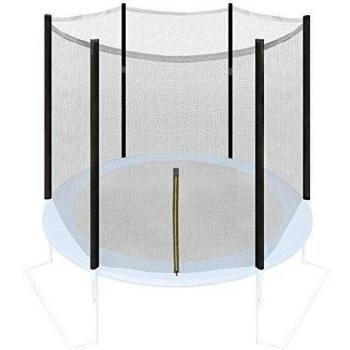 Ultrasport Jumper - Red de seguridad para cama elástica de jardín, azul/rosa, 180 - 430 cm