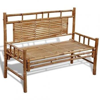 vidaXL Bamboo Garden Bench 120 cm