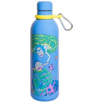 Botella Térmica de Acero Inoxidable Rick & Morty 500ml - Aislamiento para Bebidas Calientes y Frías, Diseño Oficial de Colección