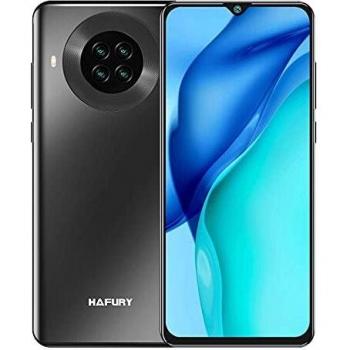 HAFURY K30 Pro Teléfono Móvil, 6,5 Pulgadas 8GB RAM+128GB ROM Batteria de 4200mAh Cámara cuádruple Smartphone Android 10.0 Dual SIM Soporte de Face ID NFC, Negro