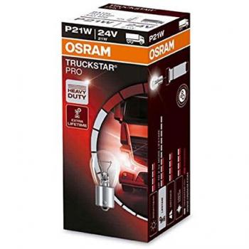 Lámpara Halógena OSRAM TRUCKSTAR PRO +100% 21W 24V BA15S - Pack de 10 unidades