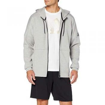 adidas ID Stadium FZ Sudadera, Hombre, mgh Solid Grey/Raw White, S