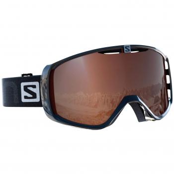 Salomon, Aksium Access, Máscara de esquí unisex, Negro/Naranja