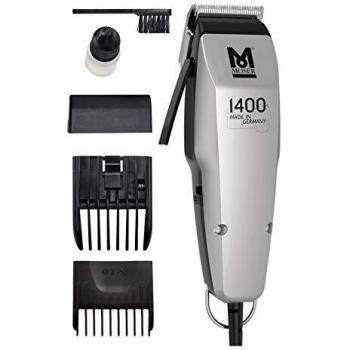 MOSER 1400 Made in Germany cortadora de pelo para hombres, con cable, accesorios, 5 posiciones de bloqueo
