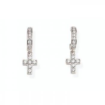 Pendientes de Plata 925 AMEN JEWELRY Mod. EBCBB