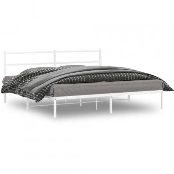 Cabecero de metal blanco con cabecero 183x213 CM