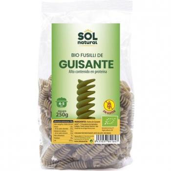 Sol Natural Fusilli de Guisantes Sin Gluten Orgánicos 250g