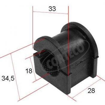 Soporte estabilizador CORTECO 80000450 para FORD Mondeo