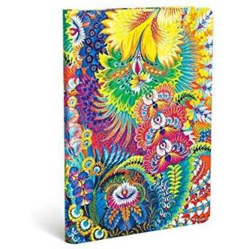 Libreta Midi Dura Sin Rayas con Cierre Elástico Jardín de Olena Paperblanks Multicolor