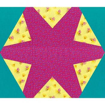 Ellison Europe Sizzix hexagonal Star montado por Vic FW Bigz Plus morir, ABS plástico/madera compatible con carb/steel-rule hoja/espuma de expulsión de larga duración, multicolor, 12 1/2 x 14 1/2-inch