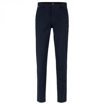 Hugo Boss Black Kaito 1 Slim-Fit Stretch-Cotton Chinos Dark Blue Size 42W/32L