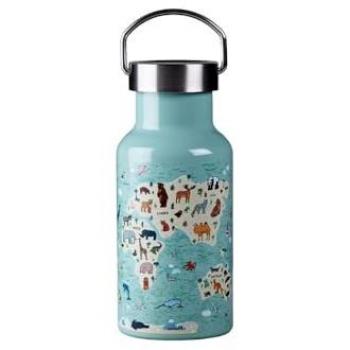 Botella Térmica Infantil con Dos Tapas Mapa de Animales 350 ml - Chic Mic