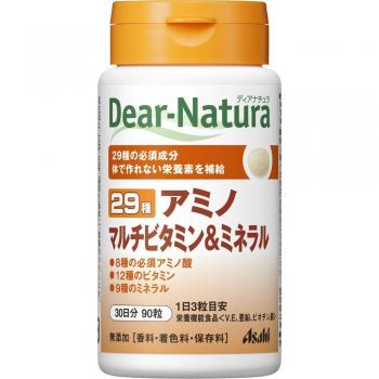 Asahi Dear-Natura 29 Amino Comprehensive Multivitamin & Mineral Supplement - 90 Capsules for Women