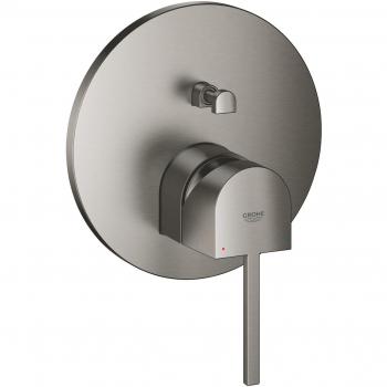 Mezclador de baño Grohe Plus monomando con desviador de 2 vías, acabado grafito cepillado