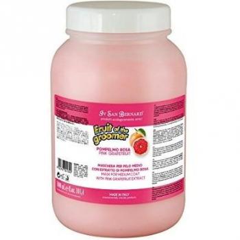 Máscara de Pomelo Rosa - Mascarilla para Perros - 3 L - Para un Manto más Luminoso y Regenerado - Artículo de Higiene para Perros - Ideal para Pelo Medio - IV San Bernard