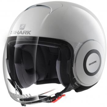 Shark casco jet Shark Micro, color blanco, talla XL