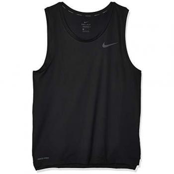 NIKE M NK Top Tank Hpr Dry Camiseta sin Mangas, Hombre, Black/Dark Grey, L
