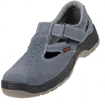 Sandalias de seguridad muy ligeras, color gris, antiestática, con puntera de acero 302S1, UK6 - EU39, gris, 140