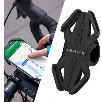 Soporte Móvil Universal para Bicicleta y Moto Forever BH-120, Negro, Compatible con Teléfonos de 4 a 6