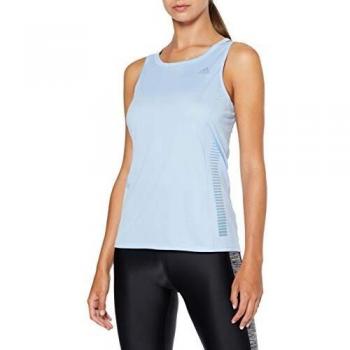adidas Runr Tank W Camiseta sin Mangas, Mujer, Glow Blue, L