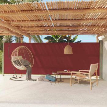 Carpa Retráctil Side Sun Toldo Lateral para Patio 180x600 cm Rojo
